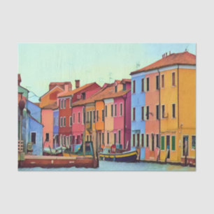 Papel De Seda BURANO - Veneza de laguna veneziana - Burano