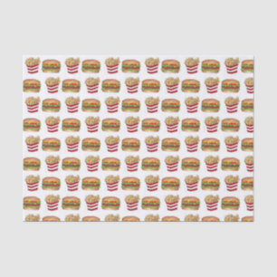 Papel De Seda Burger Clássico de Emparelhamento de Comidas Rápid