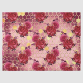 Papel De Seda Burgundy Bee Series Design 17