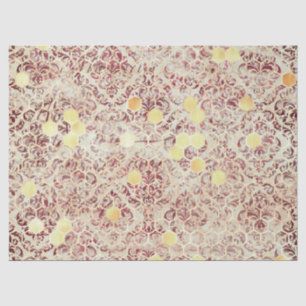 Papel De Seda Burgundy Bee Series Design Dez