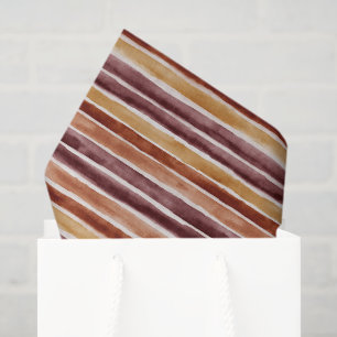 Papel De Seda Burgundy Pêssego Laranja Vermelho Listras Aniversá