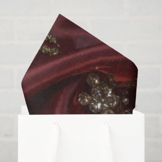 Papel De Seda Burgundy Silk-Look Diamond 