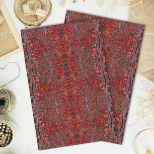 Papel De Seda burgundy vermelha elegante e sofisticada de ouro r