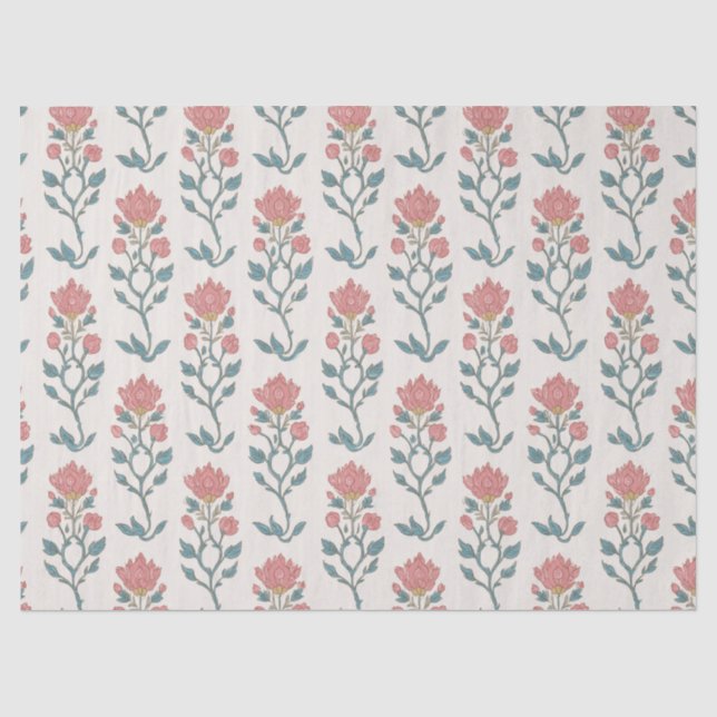 Papel De Seda Butta Floral Mogol (Frente )