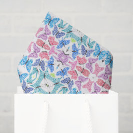 Papel De Seda Butterfly Mosaic Tissue Paper