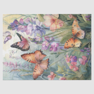 Papel De Seda Butterfly Vintage - Letra Escrevendo Decoupage