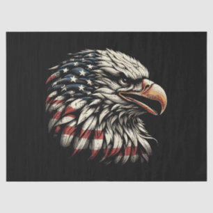 Papel De Seda Cabeça de Águia Americana Bandeira dos EUA Patriót