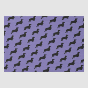 Papel De Seda Cabelo Longo Dachshund - Silhouette 1