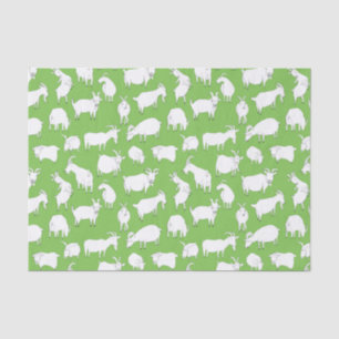 Papel De Seda Cabras que jogam - verde