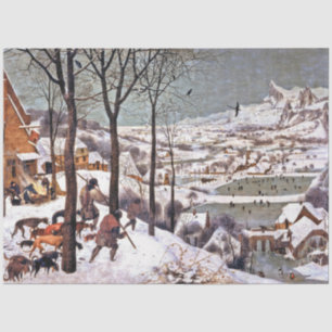 Papel De Seda Caçadores na neve, Pieter Bruegel, o Velho