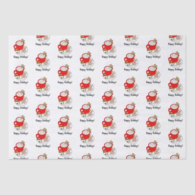 Papel De Seda Cacau, Gingerpão, Estrela, Snowman Large Gift Bag  (Frente )