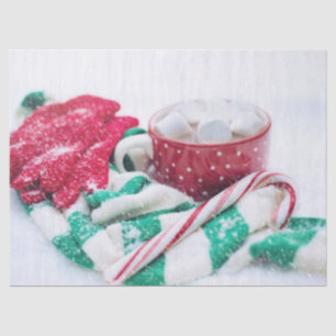 Papel De Seda Cacau quente   Canina   Scarf & Mitts Natal