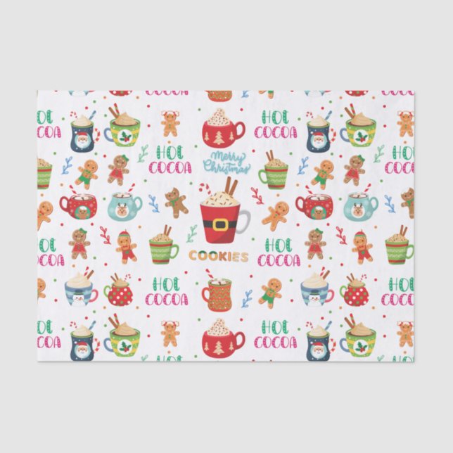 Papel De Seda Cacau quente de Natal, Ginger Cookies (Frente )