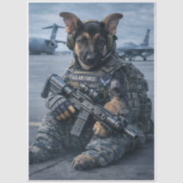 Papel De Seda Cachorrinho da Força Aérea