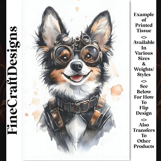 Papel De Seda Cachorro Alsaciano da Aquarela, Descopaginação do  (Criador carregado)