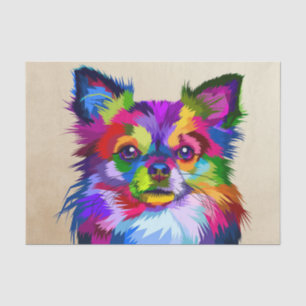 Papel De Seda Cachorro Cachorro Colorido Chihuahua