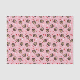 Papel De Seda Cachorro Cachorro Rosa Vermelho