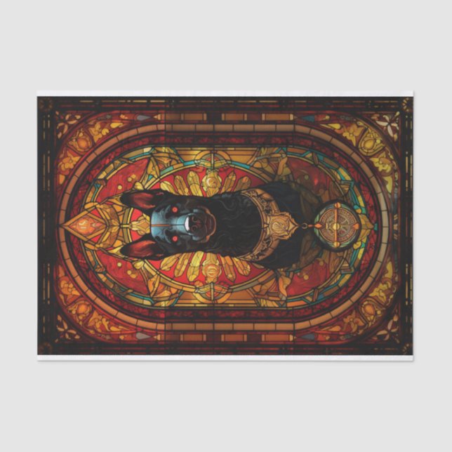 Papel De Seda Cachorro de Vidro Estreitado (Frente )