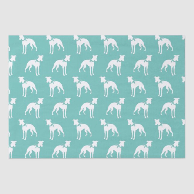Papel De Seda Cachorro de Whippet (Frente )