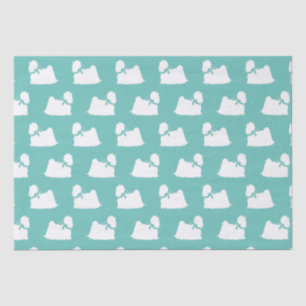 Papel De Seda Cachorro Maltês Puppy Cabelo Longo
