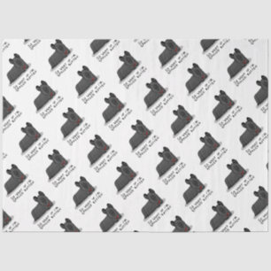Papel De Seda Cachorro podre de Skye Terrier, borrado (preto) Cu