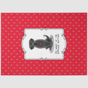 Papel De Seda Cachorro preto roxo e giro preto Labrador