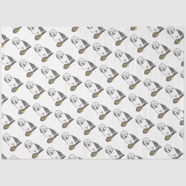 Papel De Seda Cachorro tênis (Cinza 1) (Frente )