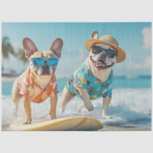 Papel De Seda Cachorros Touro de Descamação Navegando Dias Quent