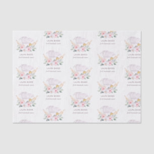 Papel De Seda Cacife Rosa Esbranquiçado Cilindro Floral Catador