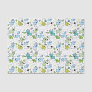 Papel De Seda caçoa o teste padrão animal do fundo