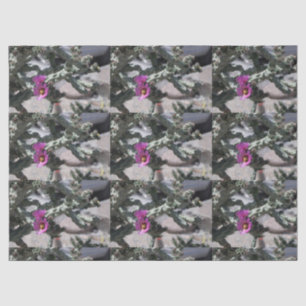 Papel De Seda Cacto Challa em flor