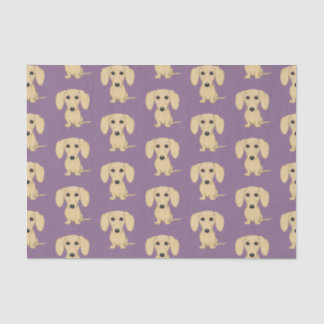 Papel De Seda Cães bonitos revestidos lisos de creme do teste