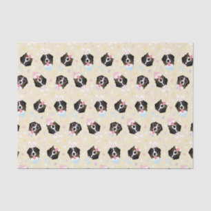 Papel De Seda Cães de Montanha felz pascoa Bernese