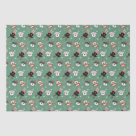 Papel De Seda Cães de Natal Schnauzer