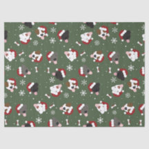 Cães de Papai Noel no Verde