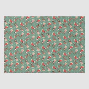 Papel De Seda Cães Pug felizes