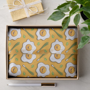 Papel De Seda Café da Manhã de Ovos Felizes