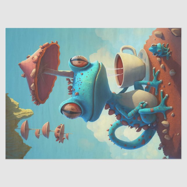 Papel De Seda Café da Manhã de Sebastian, Lizard (Frente )