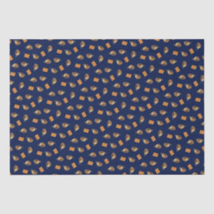 Papel De Seda Café e biscoitos de chocolate Marinho Comida azul