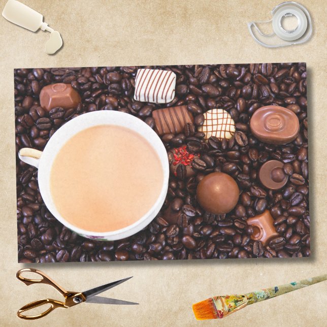 Papel De Seda Café e Chocolate Close Up (Criador carregado)