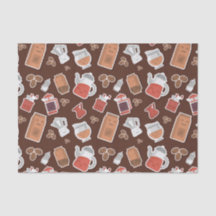 Cafeína "Cute Coffee Lovers" Themed Kawaii Padrão