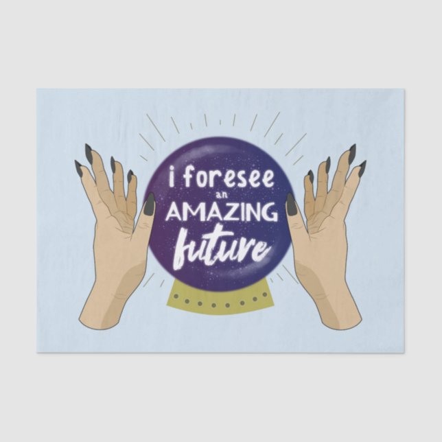 Papel De Seda Caixa de fortuna, bola de cristal psíquico, mágica (Frente )