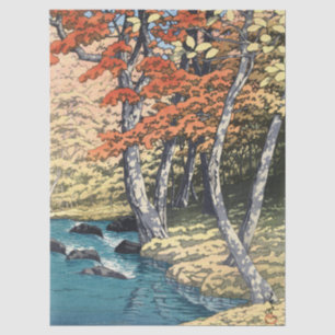 Papel De Seda Câlamo Japonês Vermelho do Rio Maple Poster Shin-h