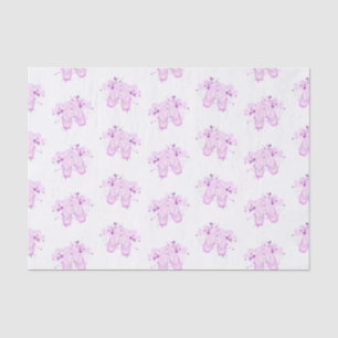Papel De Seda Calçados de Ponta de Aniversário do Balé Rosa Eleg