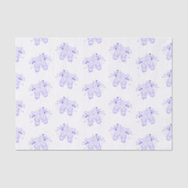 Papel De Seda Calçados de pontas de aniversário de Balé roxo