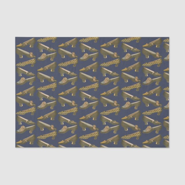 Papel De Seda Calçados do século XIX (Frente )