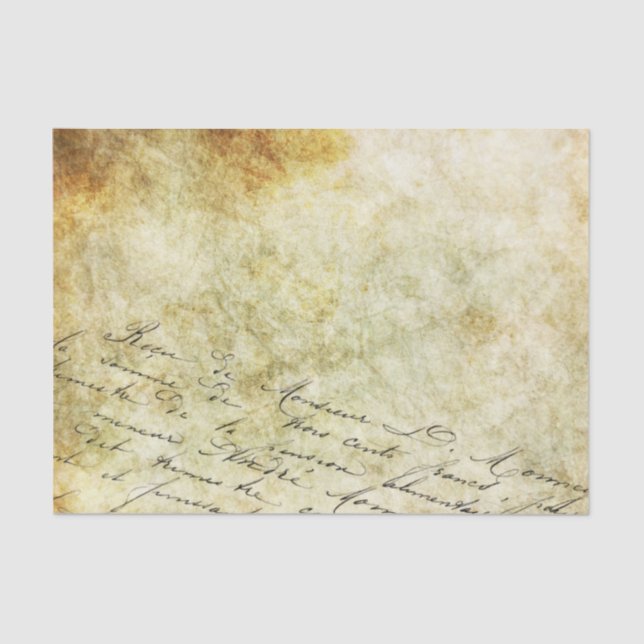 Papel De Seda Caligrafia em fundo Dourado e de bronze (Frente )