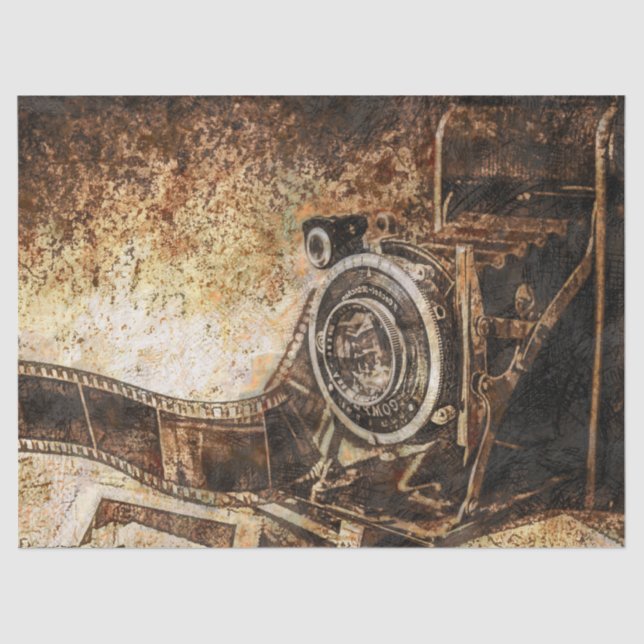 Papel De Seda Câmara de Foto Antiga Antica (Frente )