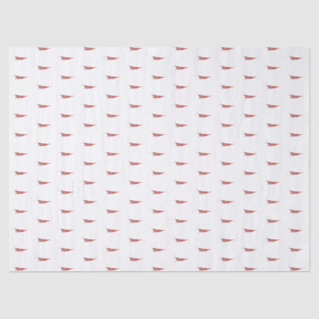 Papel De Seda Camarão cereja vermelho RCS (Frente )