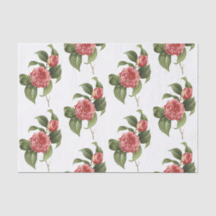 Papel De Seda Camellia Flower Pattern